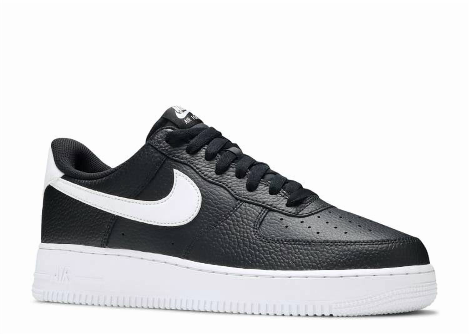 Nike Men's Air Force '07 Black/White, Rubber Sole, Size
