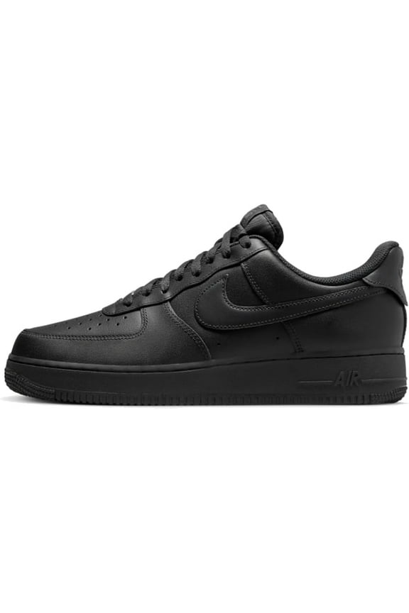 Men's Nike Air Force 1 '07 Flyease Black/Black-Black (FD1146 001) - 12