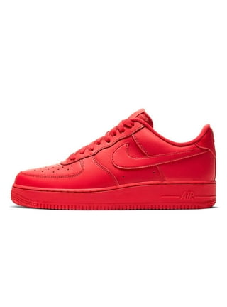 Nike air force 1 mens all red online