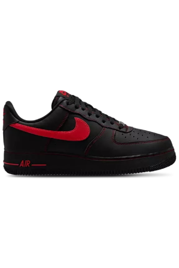 Men's Nike Air Force 1 '07 LV8 Black/University-Red-Black (HQ2037 005) - 10