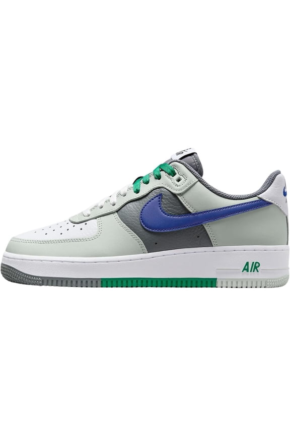 Men's Nike Air Force 1 '07 LV8 Light Silver/Deep Royal Blue (FD2592 001) - 12
