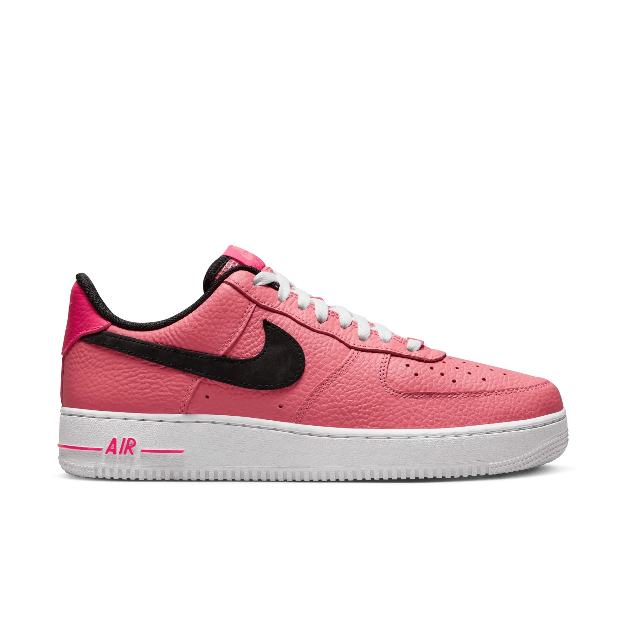 Men s Nike Air Force 1 07 LV8 Pink Gaze Black White DZ4861 600