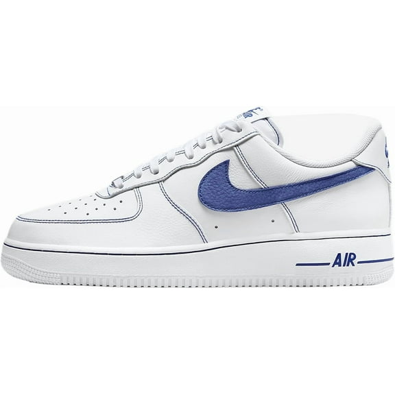 Men's Nike Air Force 1 '07 LV8 White/Deep Royal Blue (HQ2037 100) - 10.5