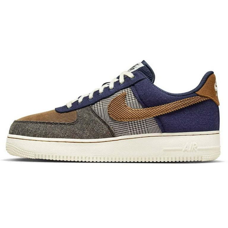 ★Nike Air Force 1 '07 PRM Ale Brown and Midnight Navy★ Men's Nike Air Force 1 '07 PRM Midnight Navy/Ale Brown