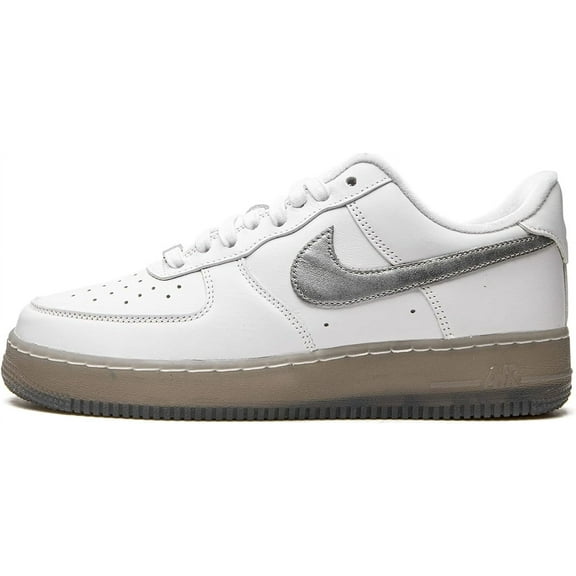 Men's Nike Air Force 1 '07 PRM White/Metallic Silver (DX3945 100) - 10