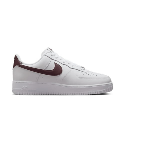 Men's Nike Air Force 1 '07 White/Burgundy Crush-White (FJ4146 112) - 10.5
