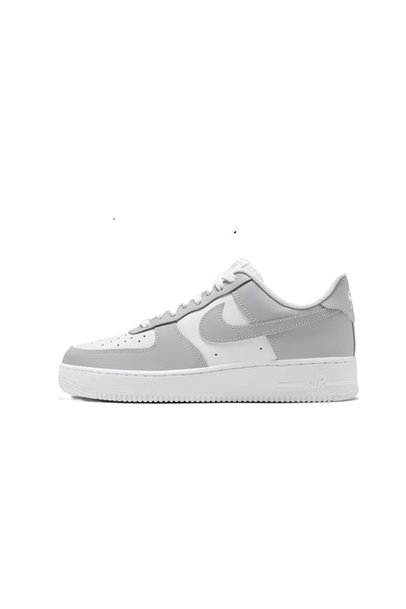 Men's Nike Air Force 1 '07 White/LT Smoke Grey-White (FD9763 101) - 11