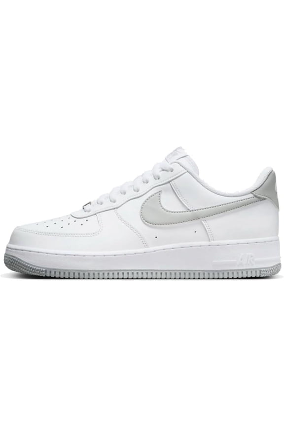 Men's Nike Air Force 1 '07 White/Lt Smoke Grey-White (FJ4146 100) - 7.5