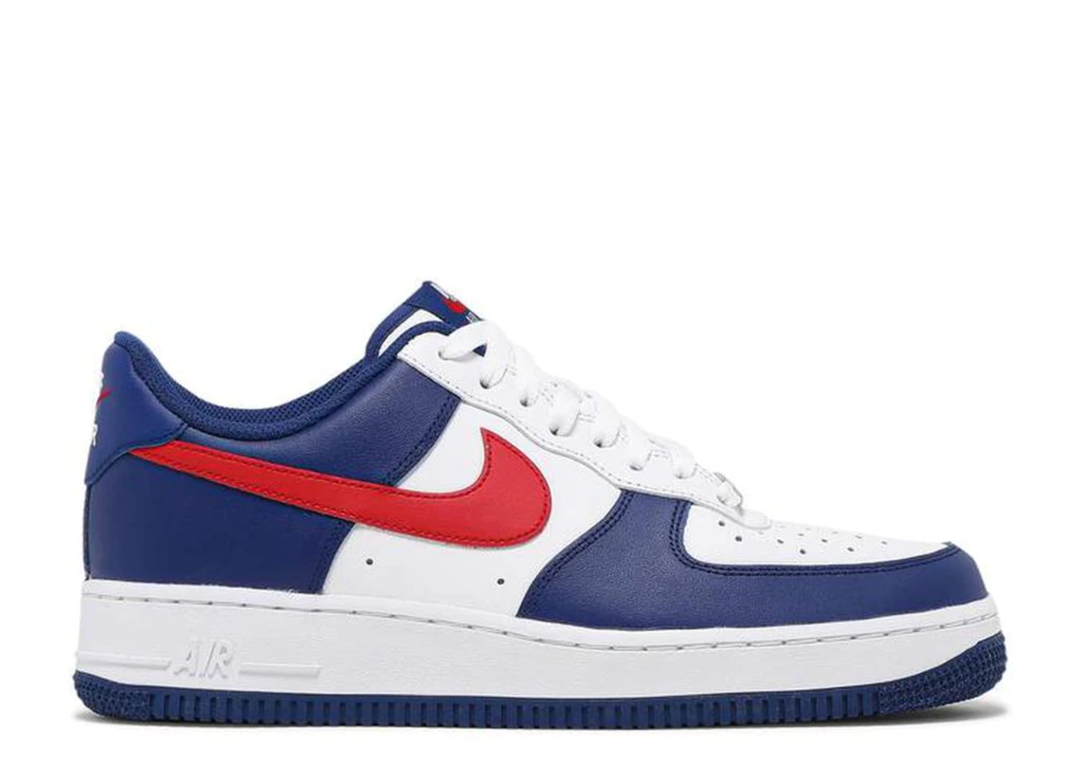 red and blue air force 1