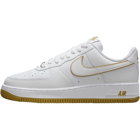 Men's Nike Air Force 1 '07 White/White-Bronzine (DV0788 104) - 12