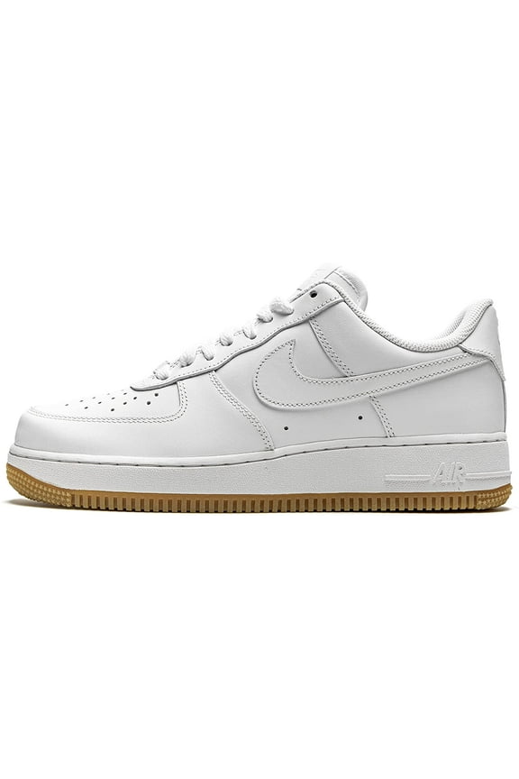 Men's Nike Air Force 1 '07 White/White-Gum Light Brown (DJ2739 100) - 7.5