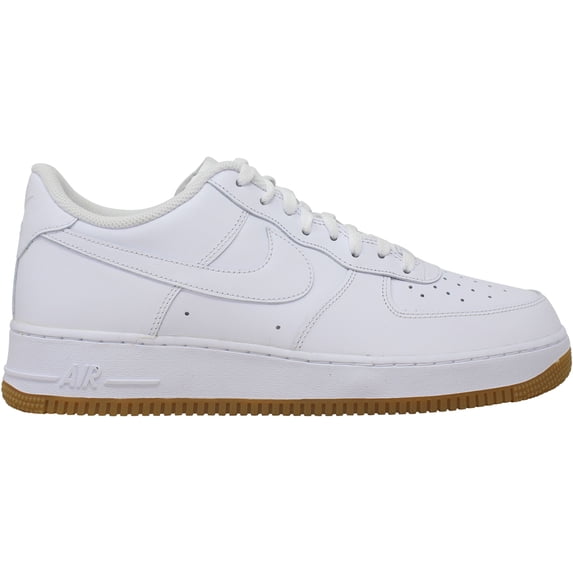 Men's Nike Air Force 1 '07 White/White-Gum Light Brown (DJ2739 100) - 13