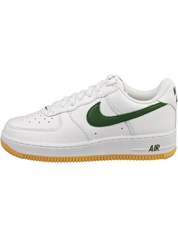 Men's Nike Air Force 1 Low Retro QS White/Forest Green-Gum Yellow (FD7039 101) - 4
