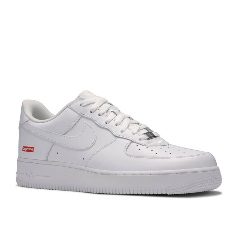 Men's) Nike Air Force 1 Low SP x Supreme 'Box Logo' White Men's) Nike Air Force 1 Low SP x Supreme 'Box Logo' White