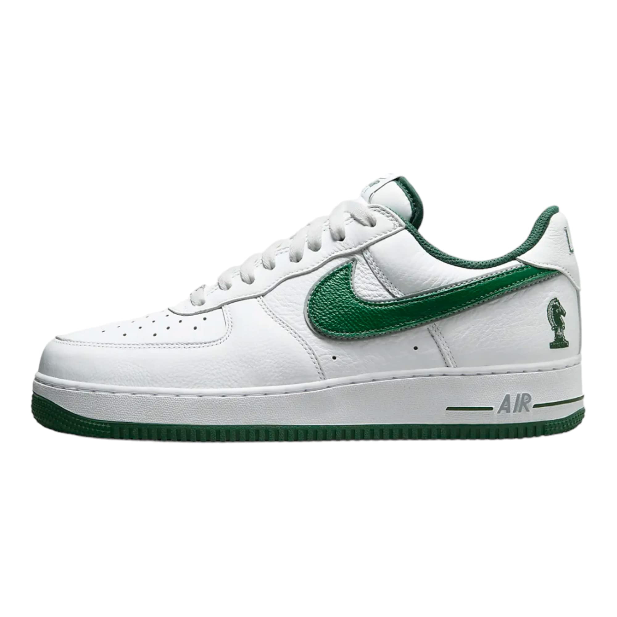 Nike Men’s Air Force 1 Low Four Horsemen LeBron, White/Deep Forest-Wolf Grey, Size 14