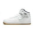 thumbnail image 1 of Men's Nike Air Force 1 Mid QS White/White-Midnight Navy (DH5622 100) - 10, 1 of 6