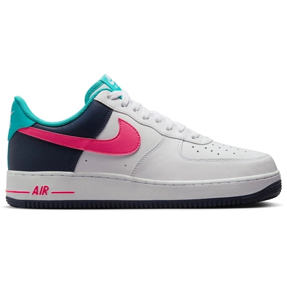 Men's Nike Air Force 1 White/Racer Pink-Thunder Blue (HF4849 100) - 14