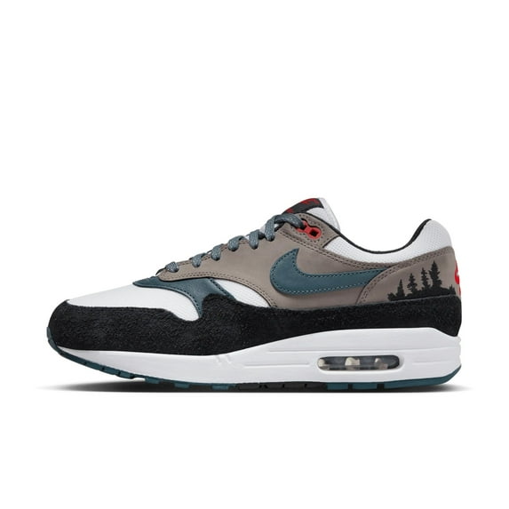 Men's Nike Air Max 1 PRM "Escape" White/Slate Blue-Black (FJ0698 100) - 5.5