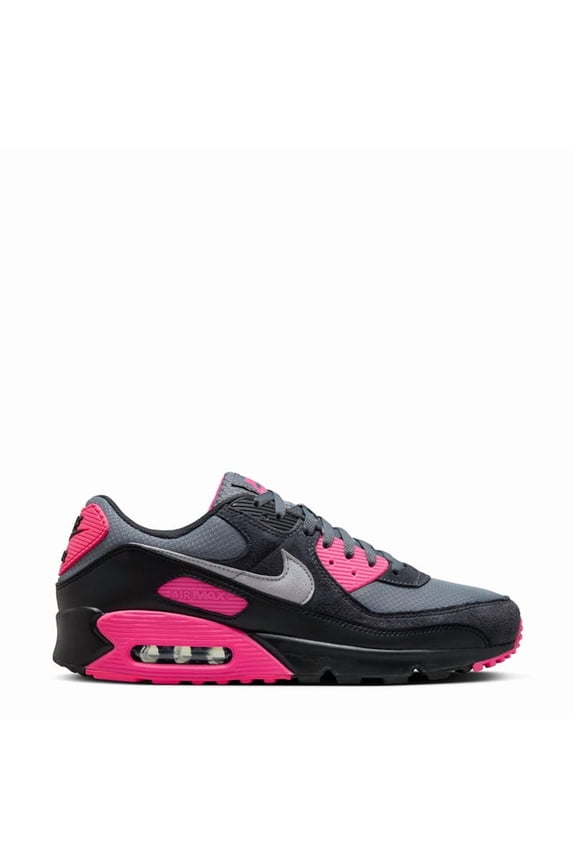 Men's Nike Air Max 90 Cool Grey/Wolf Grey-Hyper Pink (DM0029 010) - 10.5