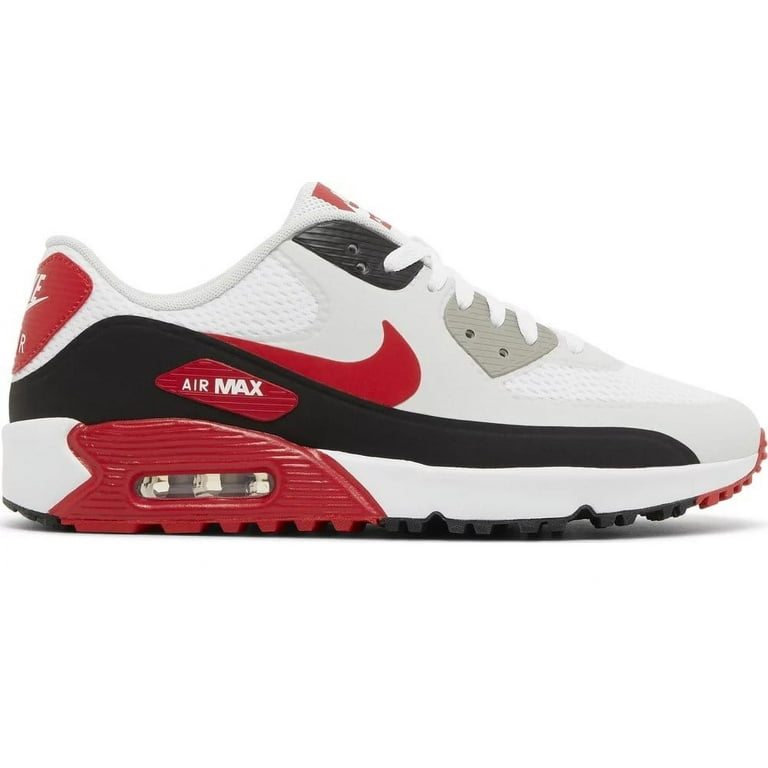 Nike Air Max 90 G Golf Shoes White/University Red M 10