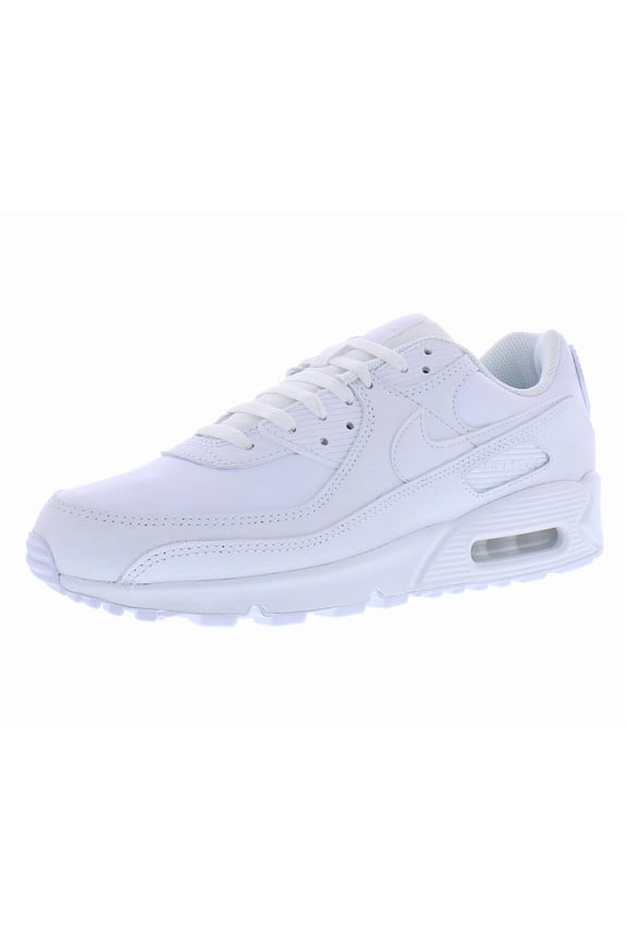 (Men's) Nike Air Max 90 LTR 'Leather Triple White' (2020) CZ5594-100
