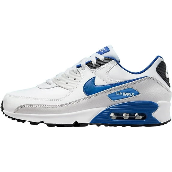 Men's Nike Air Max 90 LTR White/Game Royal-Photon Dust (FN6843 100) - 8.5
