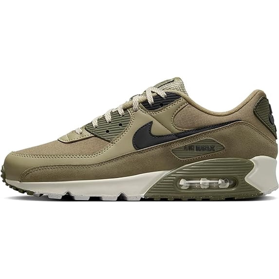 Men's Nike Air Max 90 Neutral Olive/Black (FB9657 200) - 9