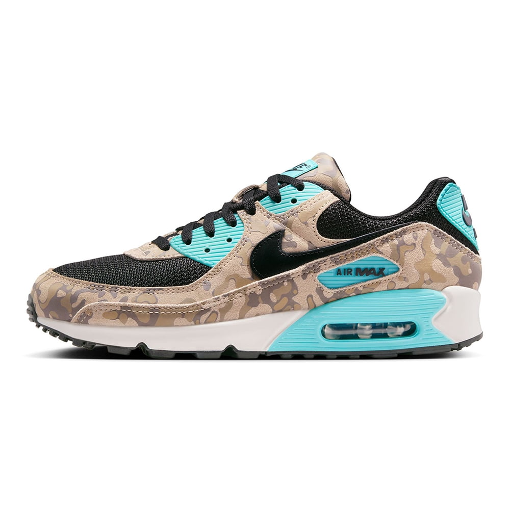 Men's Nike Air Max 90 PRM Sanddrift/Black-Aurora Green (IF1721 100) - 8.5