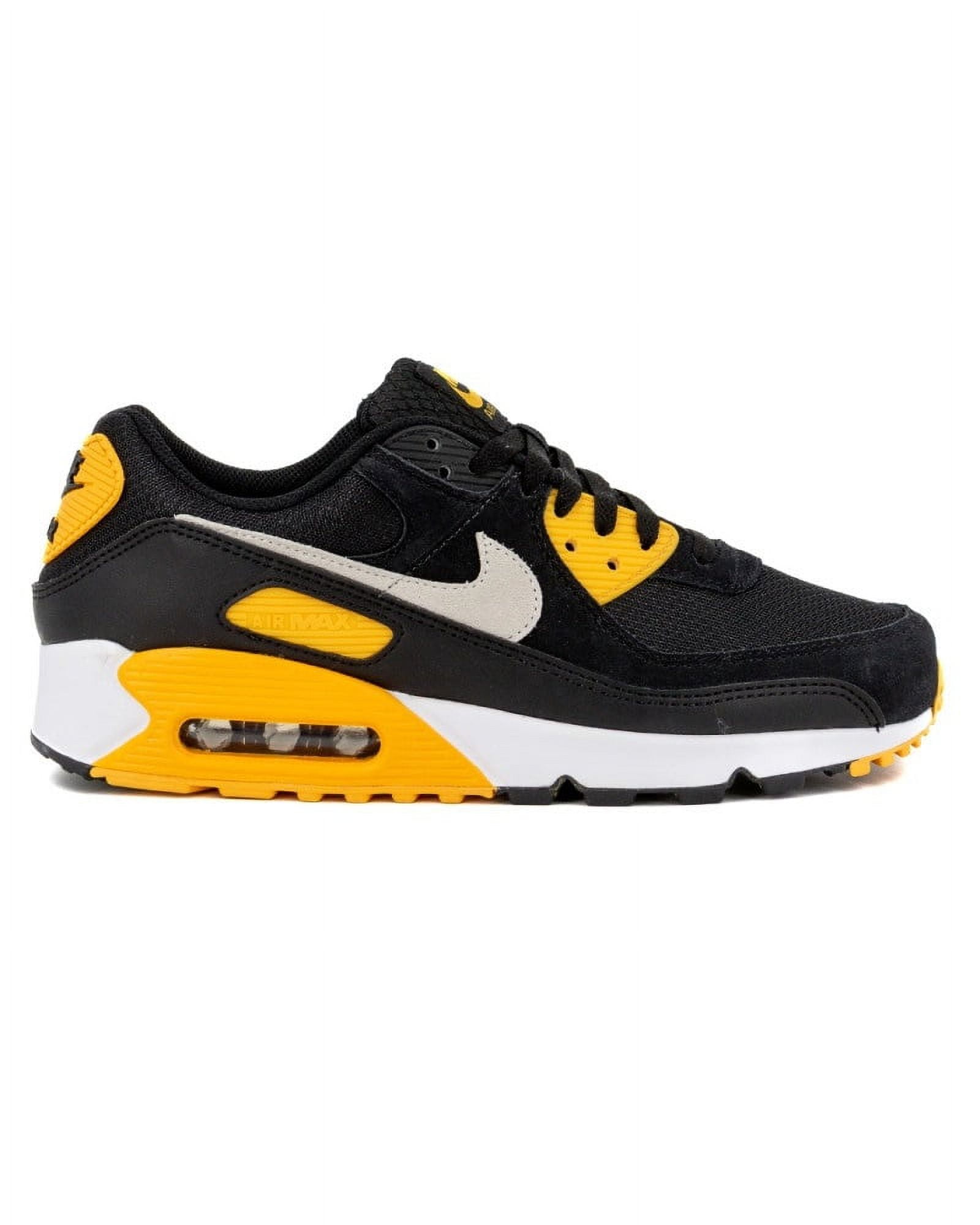 Men's Nike Air Max 90 "Pittsburgh" Black/White-University Gold (FN6958 002) - 10