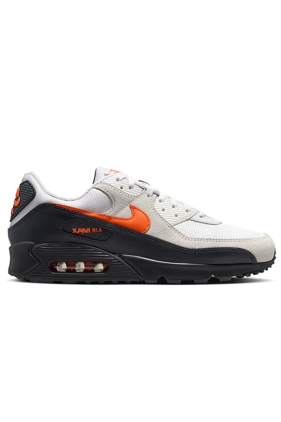 Men's Nike Air Max 90 Vast Grey/Safety Orange (IF0670 003) - 11.5