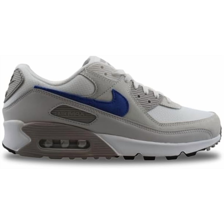 Nike Air Max Men Athletic Shoes - Blue, Gray, and White Nike - Men - Air Max 90 - White/Blue/Platinum – Nohble main image 4