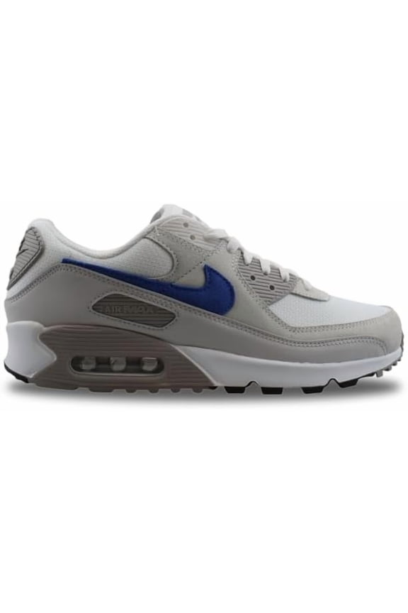 Men's Nike Air Max 90 White/Racer Blue-College Grey (DM0029 110) - 9