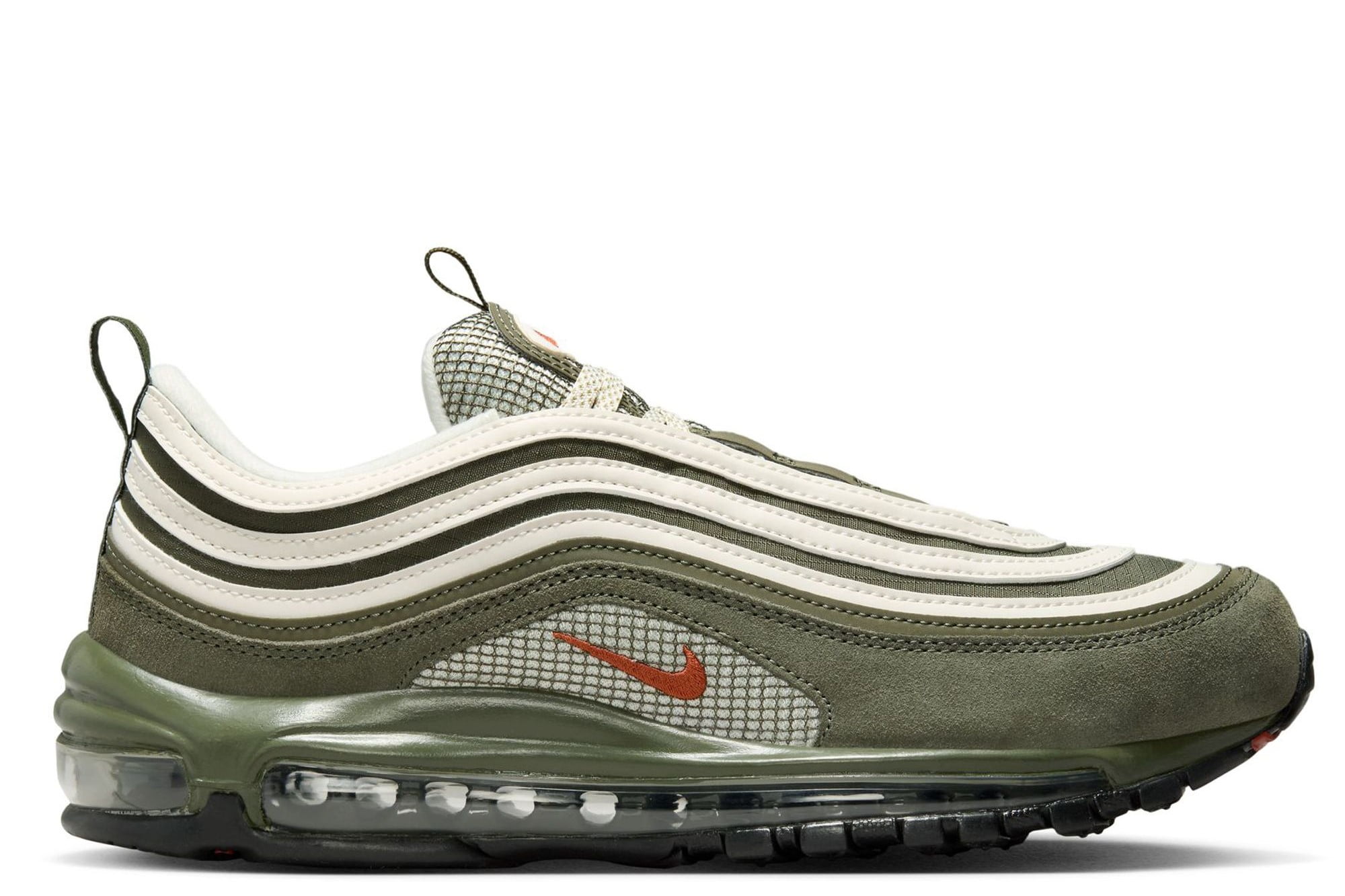 gray and orange air max 97