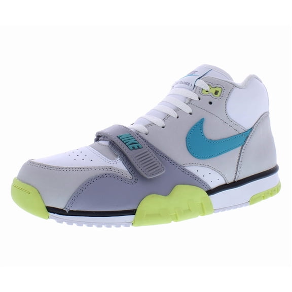 Men's Nike Air Trainer 1 "Citron" Wt/Teal Nebula-Ntrl Gry (FQ8828 100) - 9