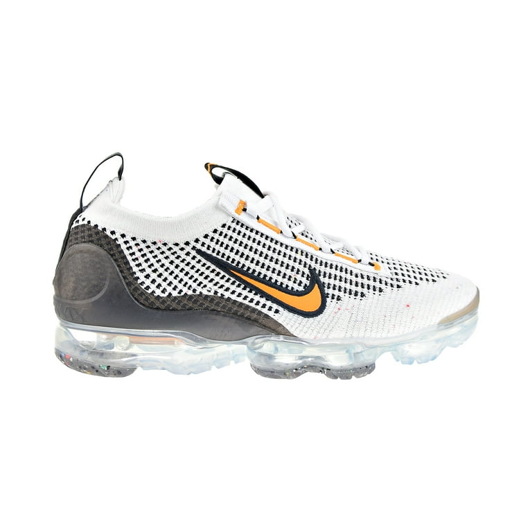 Nike Air Vapormax 2021 FK Men's Running Shoes, White/Kumquat Nike Air Vapormax 2021 FK Men's Running Shoes, White/Kumquat
