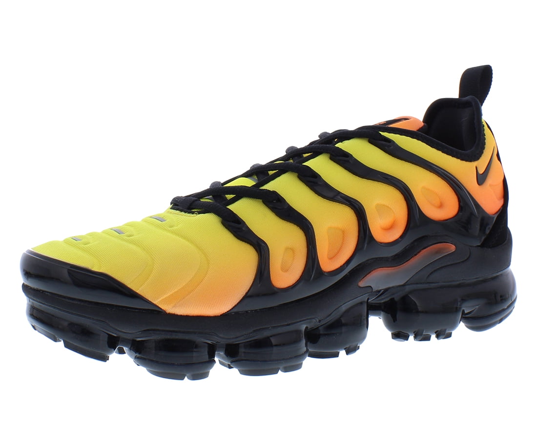 vapor max plus black and orange