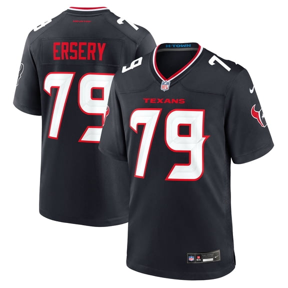 Men's Nike Aireontae Ersery  Navy Houston Texans Team Game Jersey