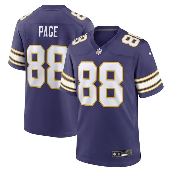 Men's Nike Alan Page Purple Minnesota Vikings Retired Player Alternate Game Jersey