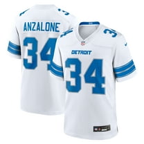 Men's Nike Alex Anzalone White Detroit Lions White Game Jersey