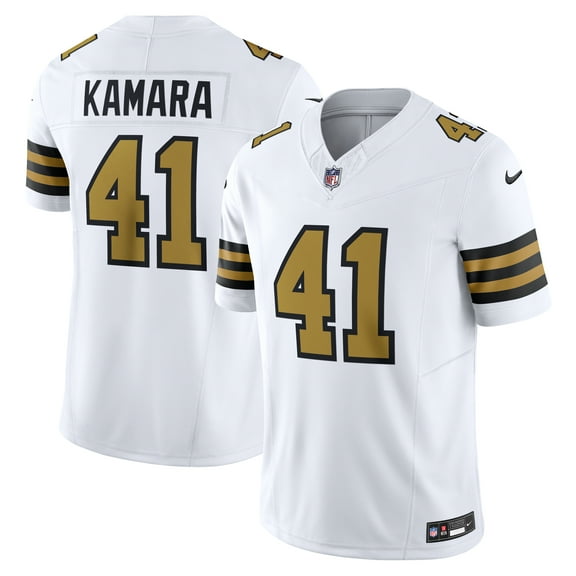 Men's Nike Alvin Kamara White New Orleans Saints Alternate Vapor F.U.S.E. Limited Jersey