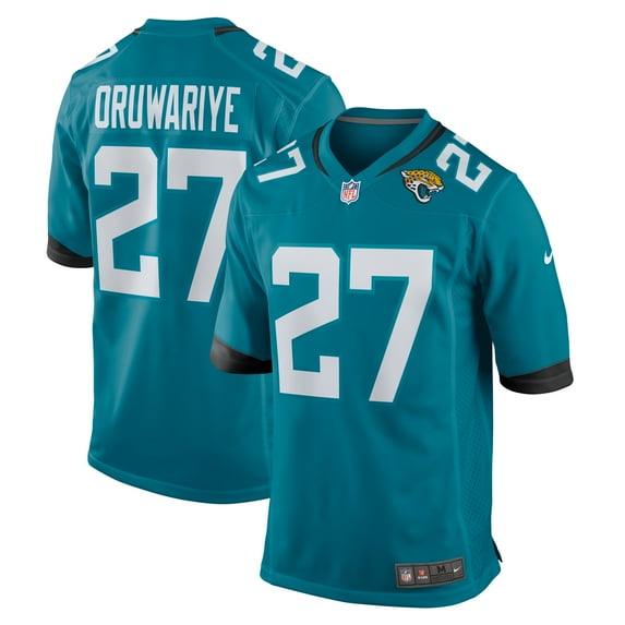Men's Nike Amani Oruwariye Teal Jacksonville Jaguars Game Jersey