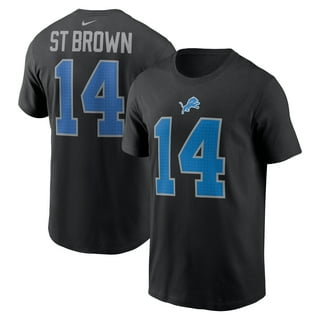 Black detroit lions t shirt online