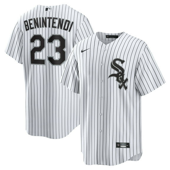 Men's Nike Andrew Benintendi White/Black Chicago White Sox Home Official Player Jersey