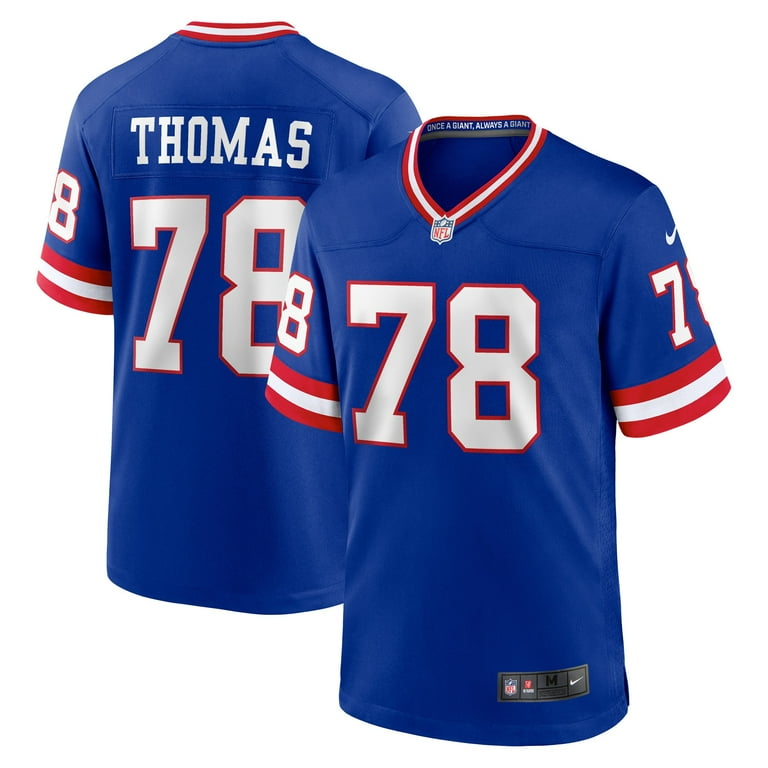 Men's Nike Andrew Thomas Royal New York Giants Alternate Game