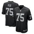 thumbnail image 1 of Men's Nike Andrus Peat  Black Las Vegas Raiders Team Game Jersey, 1 of 6