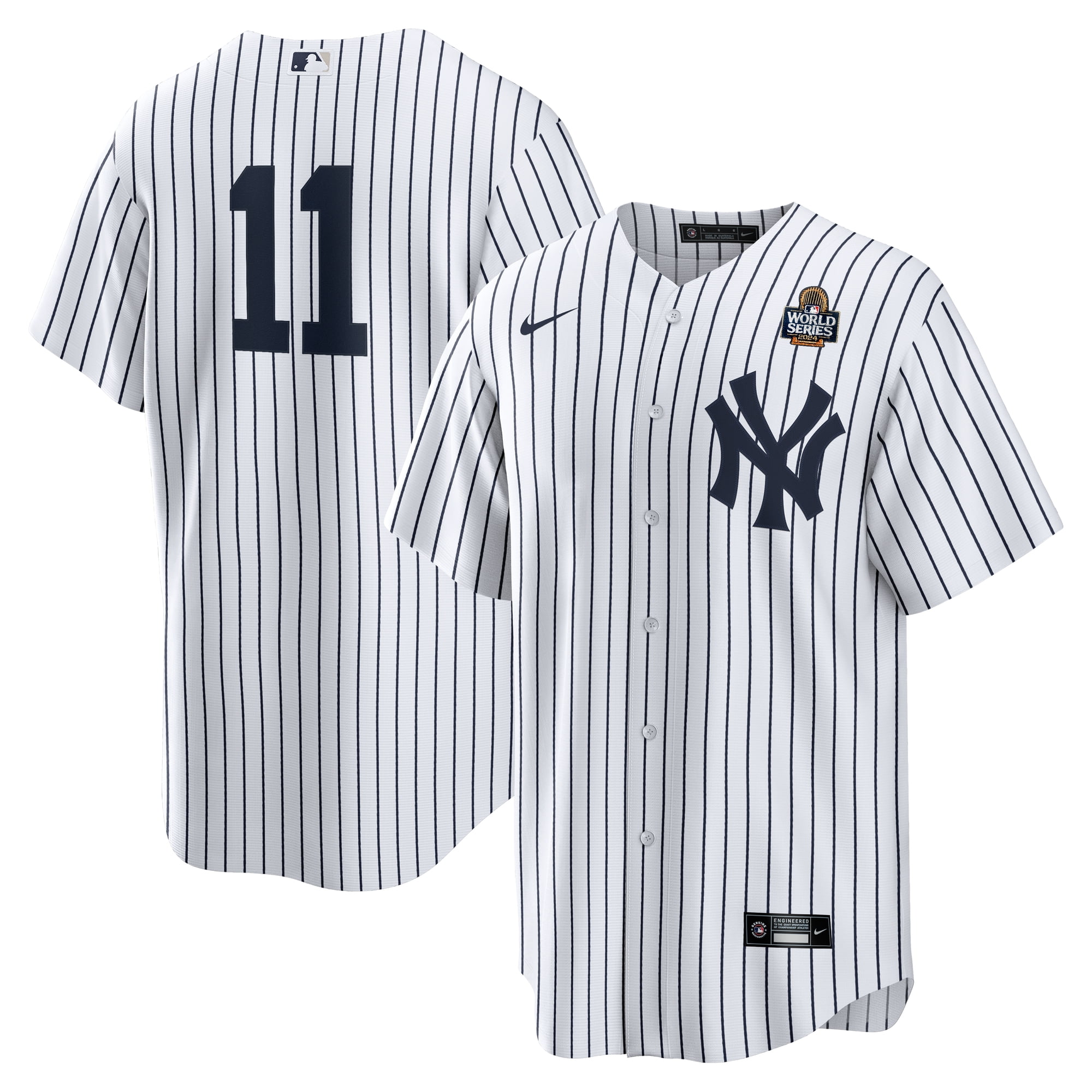 Men's Nike Anthony Volpe White New York Yankees 2024 World Series Home