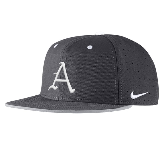 Men's Nike Anthracite Arkansas Razorbacks 2025-On-Field True Performance Baseball Fitted Hat