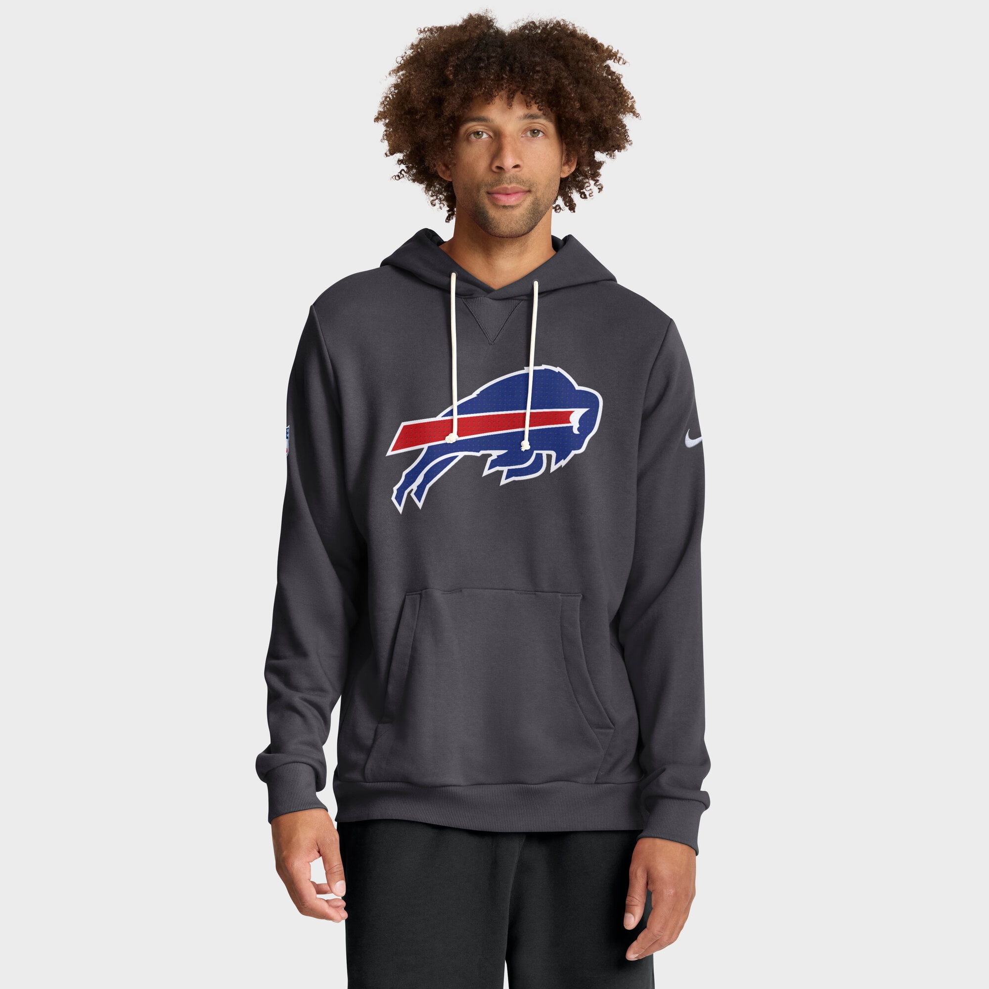 Men's Nike Anthracite Buffalo Bills Sideline Standard Issue Initial Home Dri-FIT Hoodie - Walmart.com