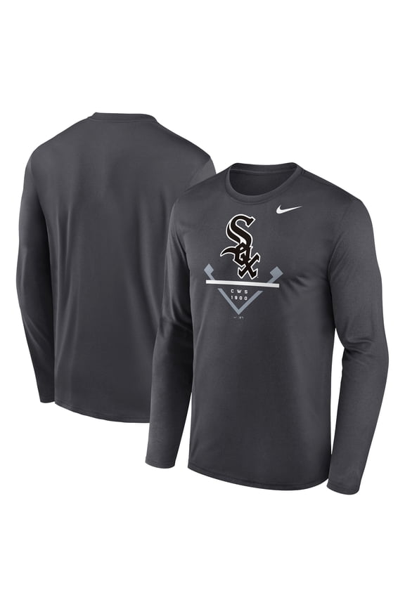 Men's Nike Anthracite Chicago White Sox Icon Legend Performance Long Sleeve T-Shirt
