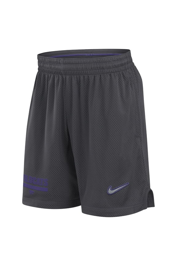 Men's Nike Anthracite Kansas State Wildcats 2024 Sideline Mesh Shorts